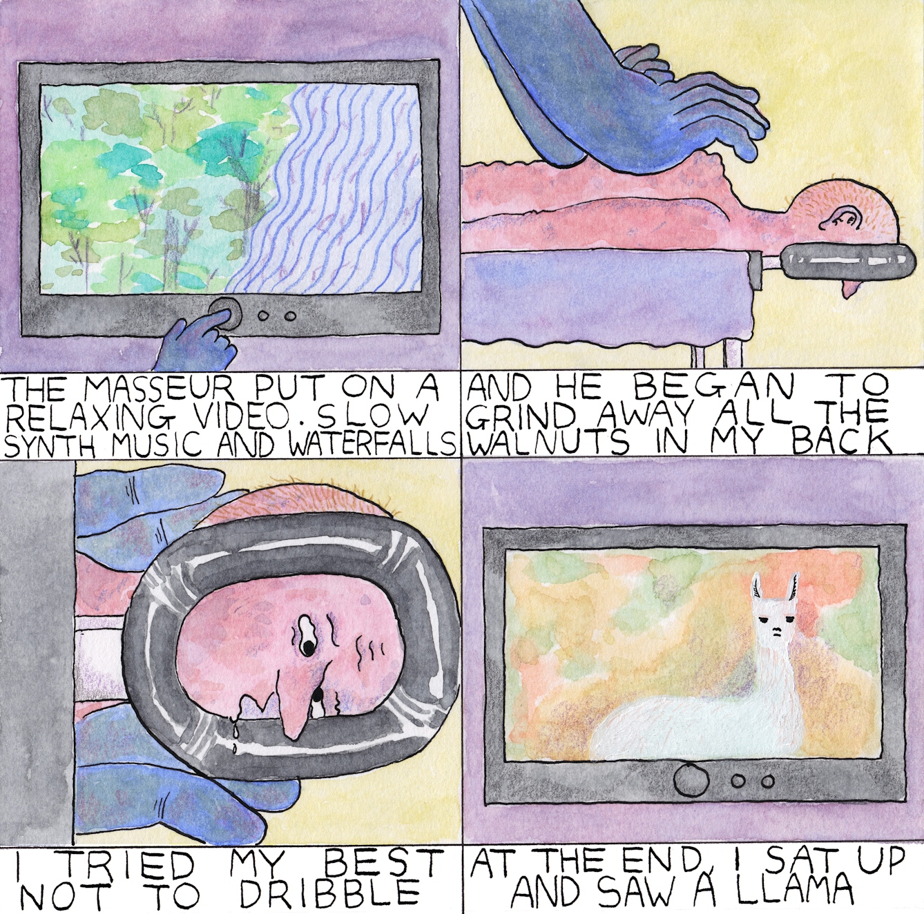 Massage comic by Rob Bidder