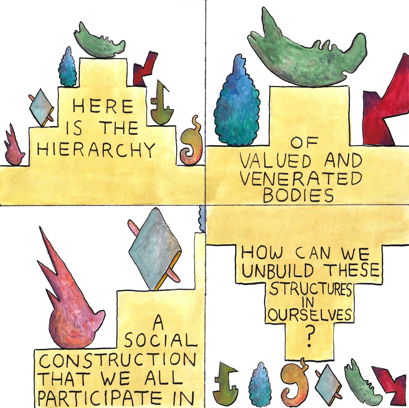 Hierarchy web comic by Rob Bidder