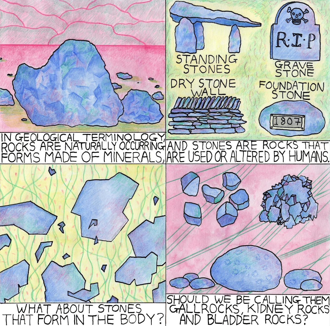 Rocks web comic by Rob Bidder