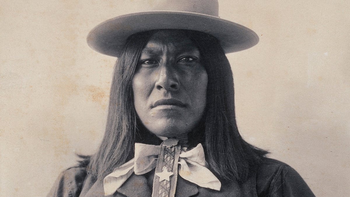 Portrait of Assuz, a San Carlos Apache Indian, c 1898