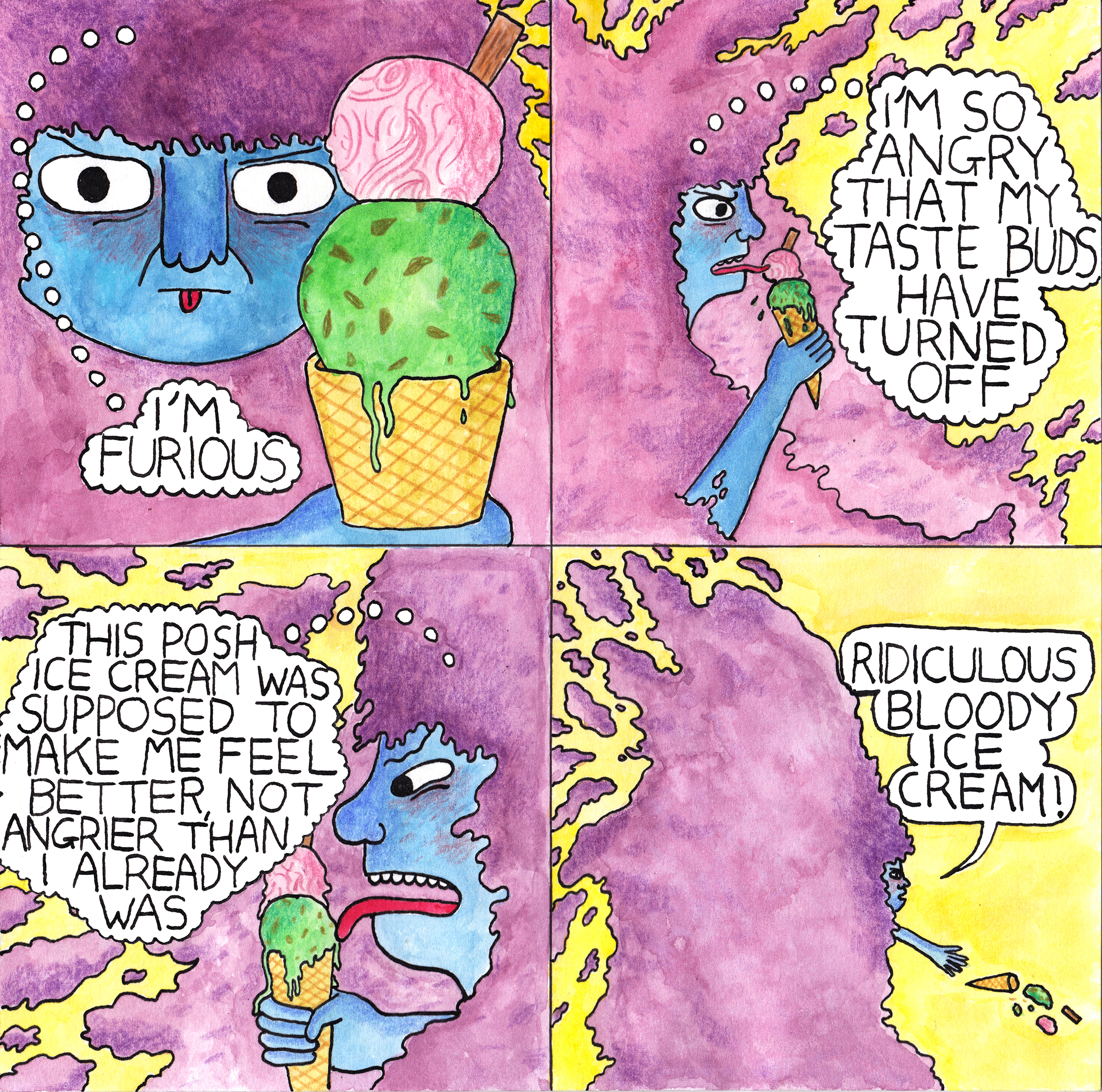 Anger web comic by Rob Bidder