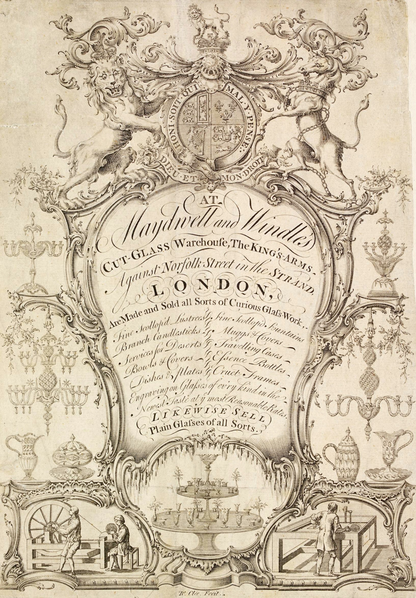 Trade Card for Maydwell and Windle's