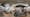 A distorted fish-eye photograph of a workshop with various machinery and posters.