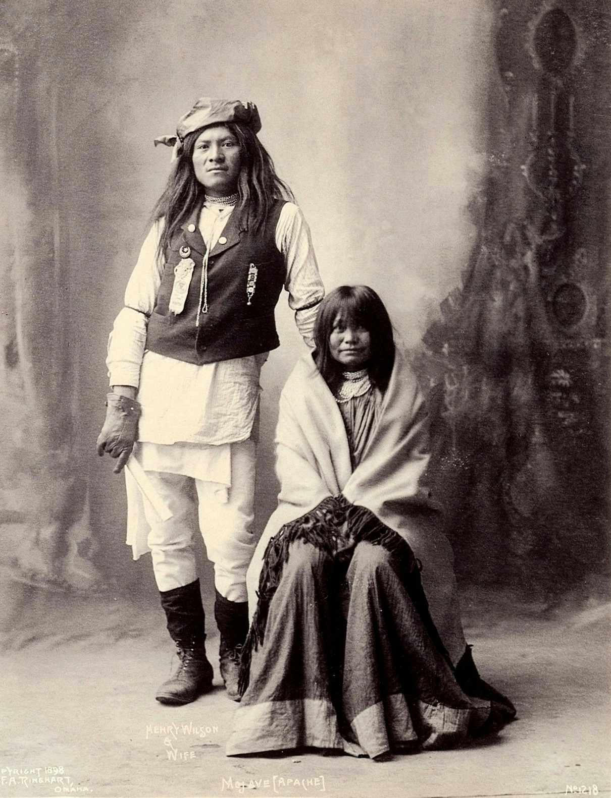 Henry Wilson and his wife, Americans of the Mohave
