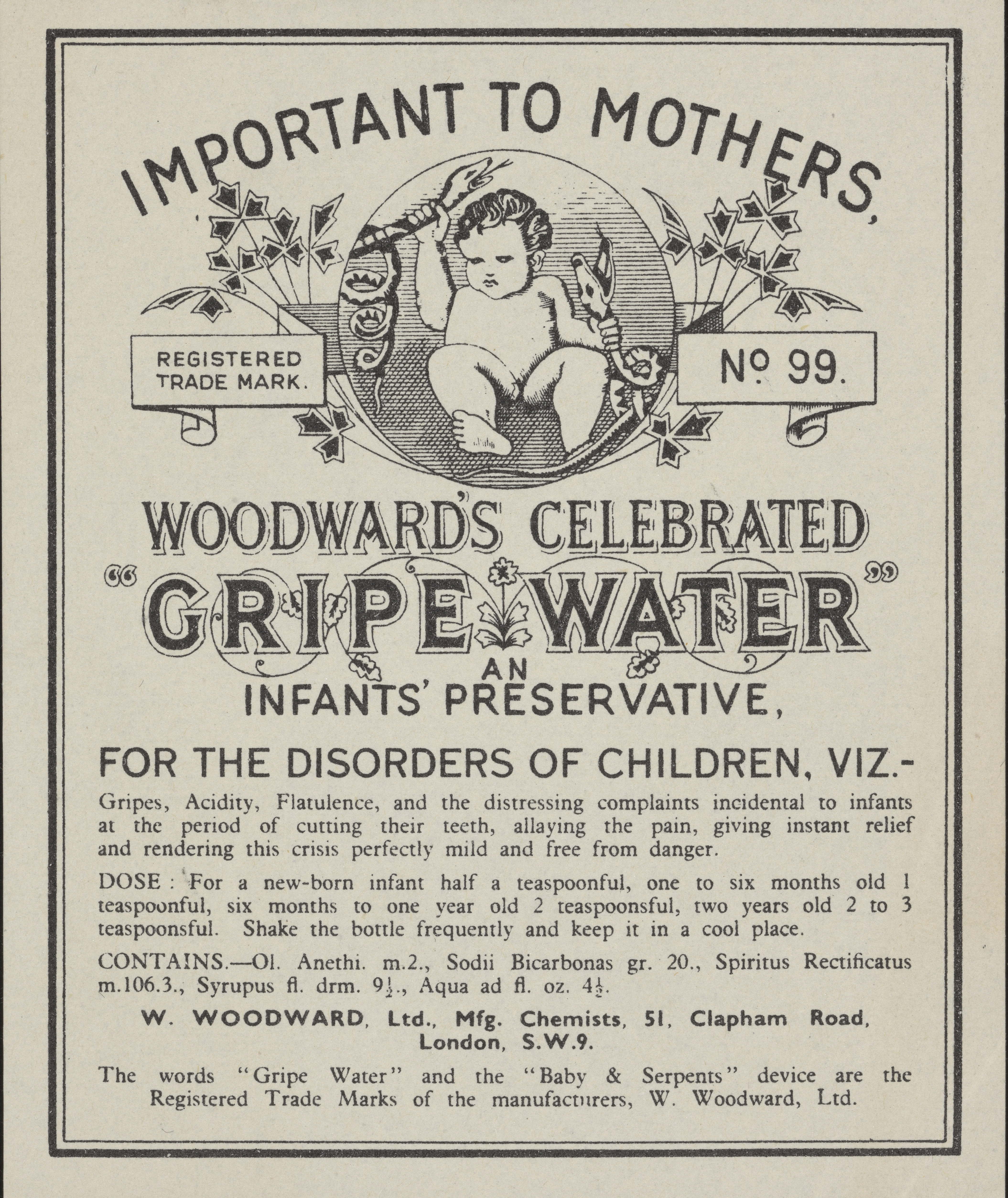 woodwards gripe water composition