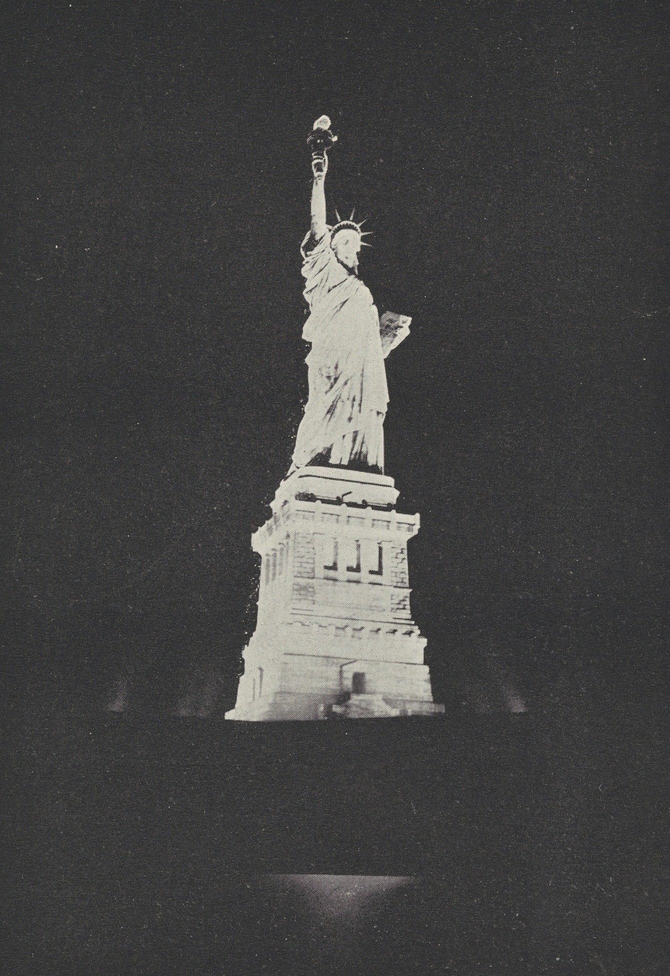 In 1886 the Statue of Liberty was illuminated, further enhancing its symbolic values of progress and enlightenment.
