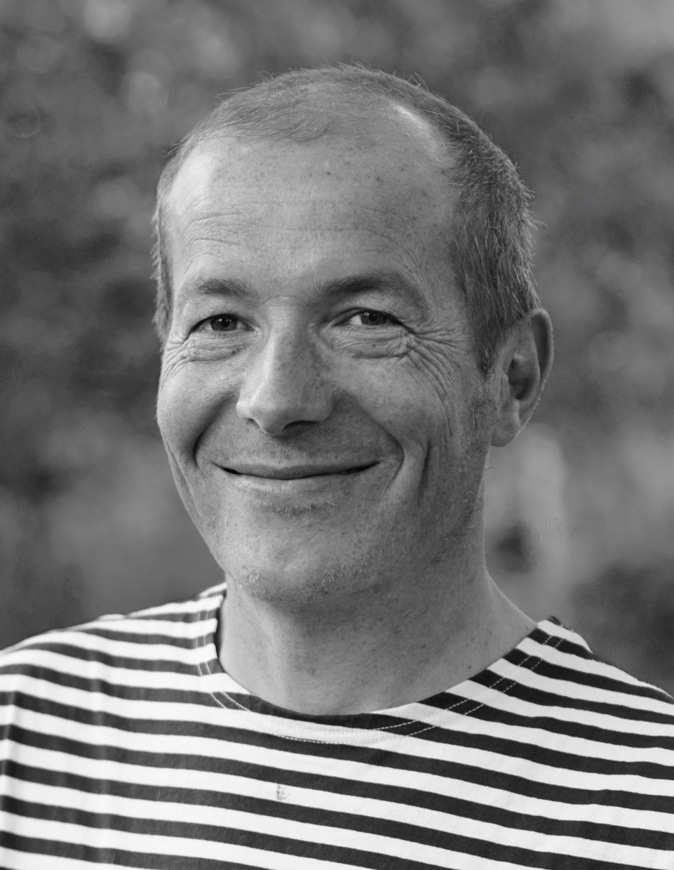 Black and white photograph of Jim Naughten