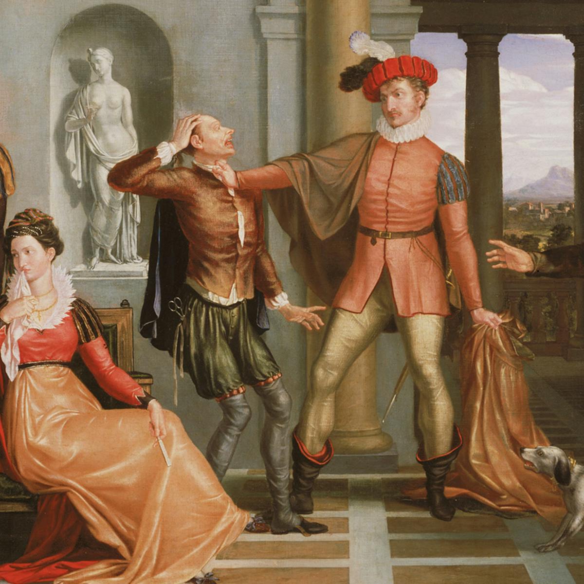 A scene from the Taming of the Shrew by William Shakespeare