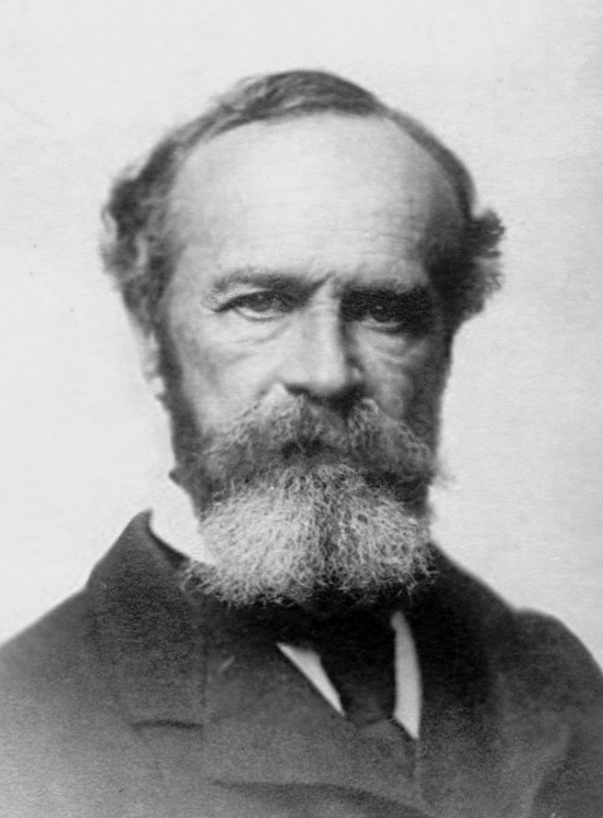 Black and white photograph of William James.