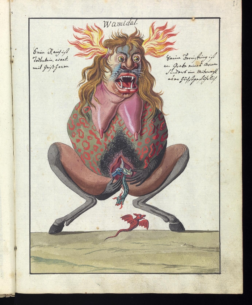 Colour illustration of a demon.