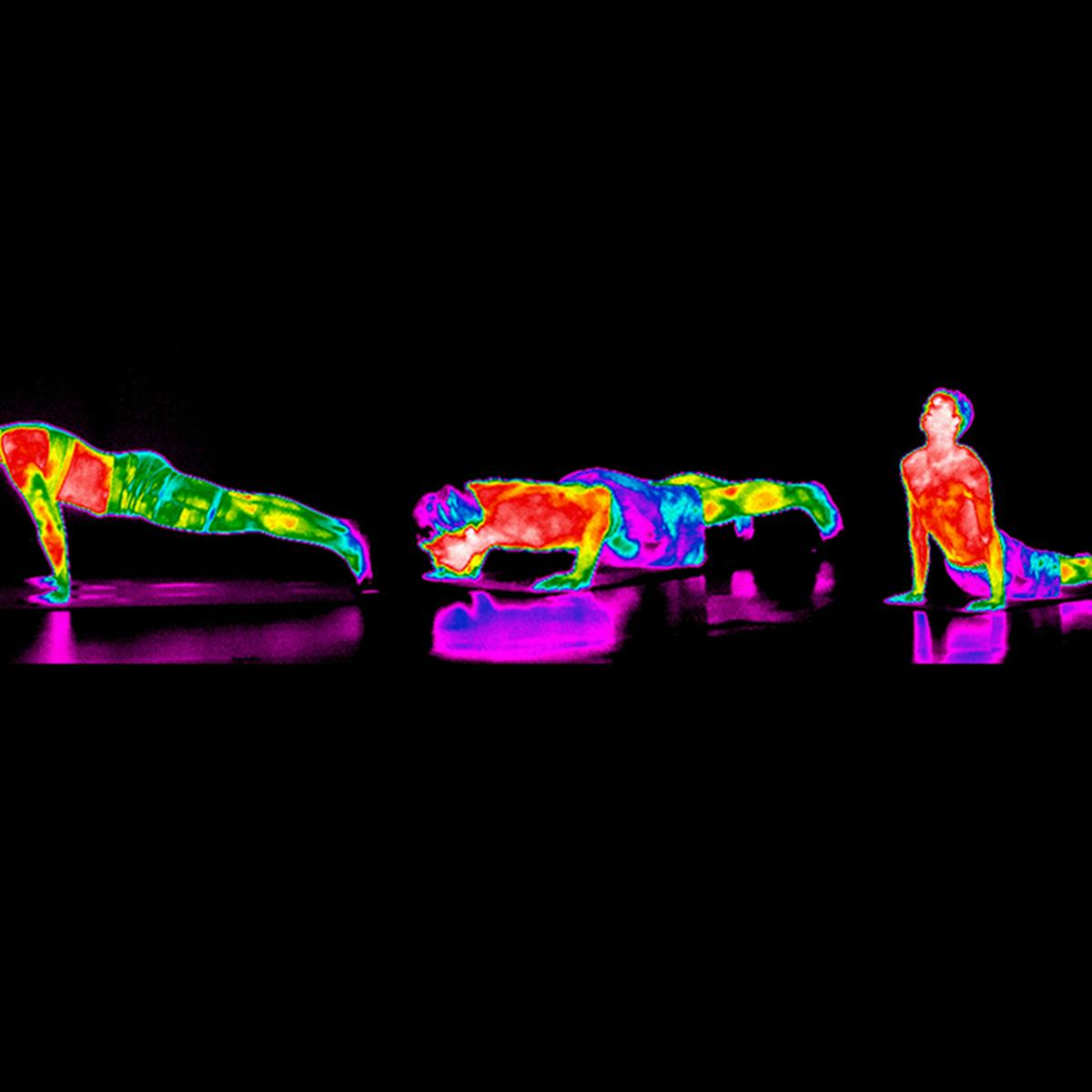 Thermographic yoga sequence 
