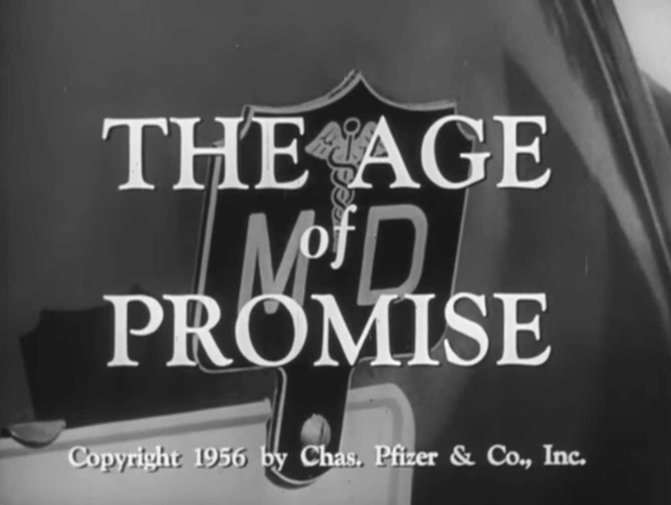 Black and white title page to old film reading: The Age of Promise.