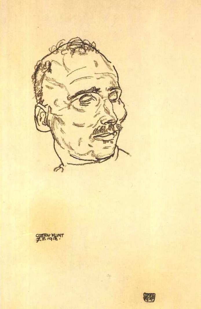 Egon Schiele, Gustav Klimt on his death bed, 1918