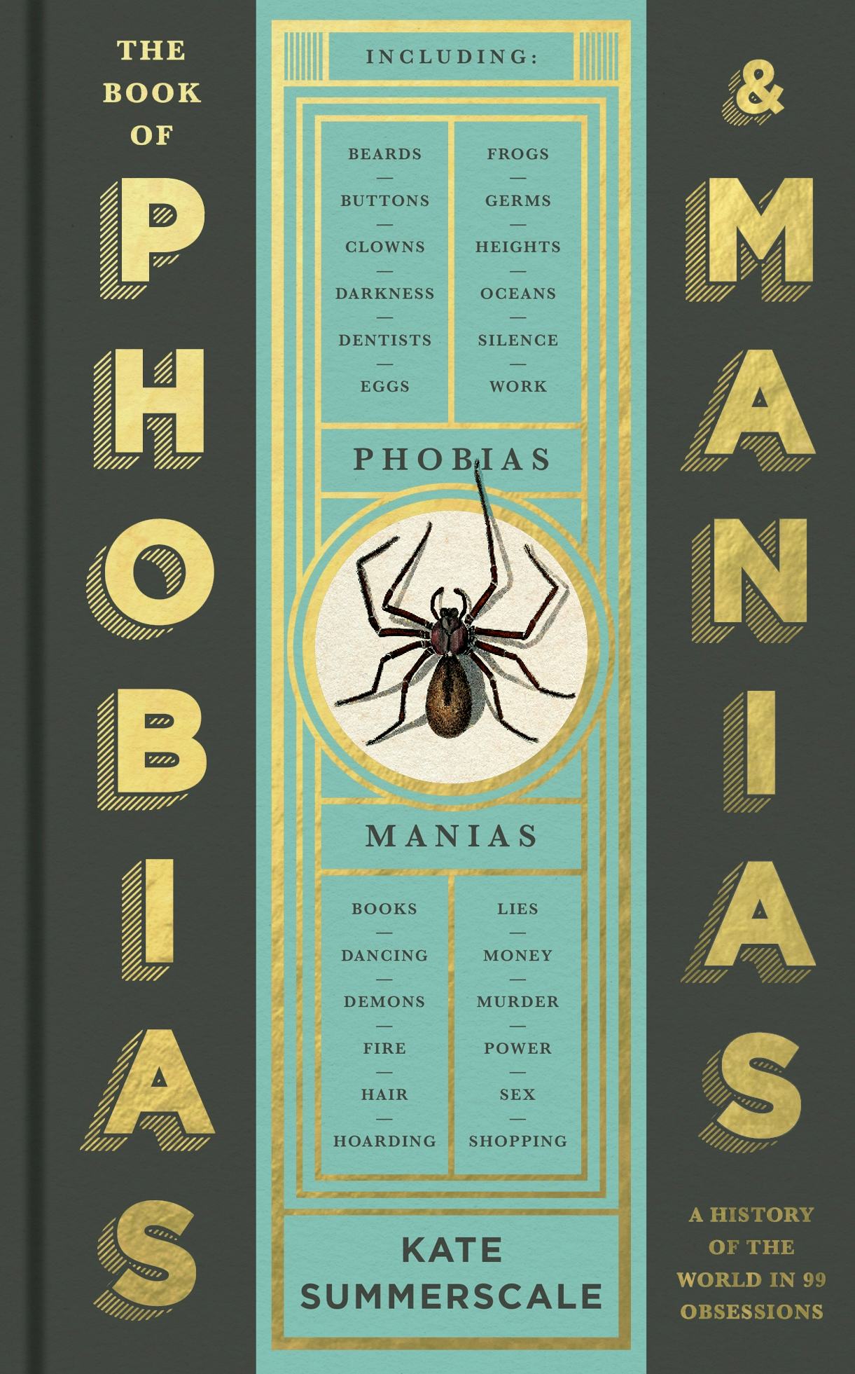 Front cover of 'The Book of Phobias and Manias' by Kate Summerscale