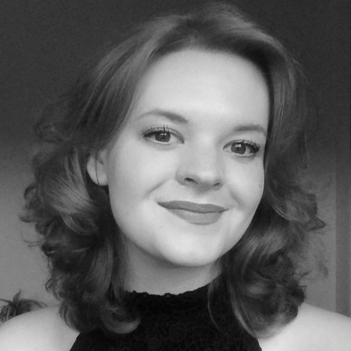 Black and white photograph of Lauren Entwistle