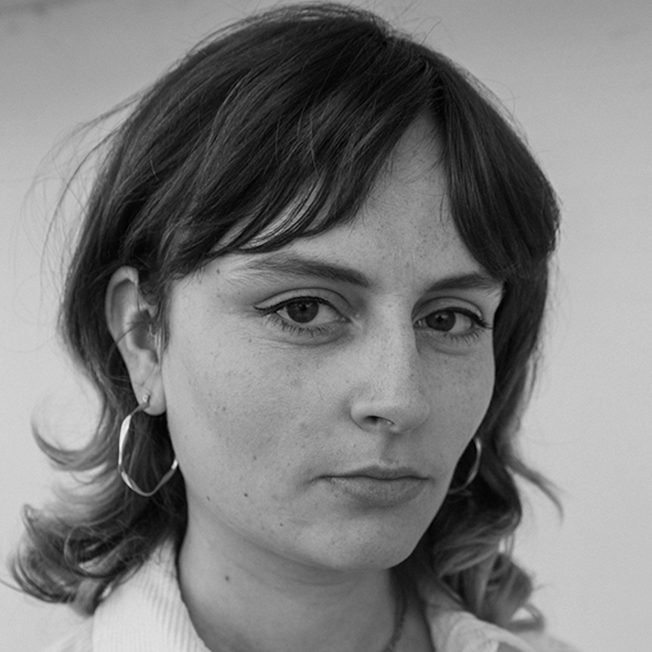 Black and white photograph of Naomi Morris
