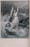 A shipwrecked lady holds on to the remains of a ship-mast waving for help in the stormy sea. Engraving by C Heath after H Warren.