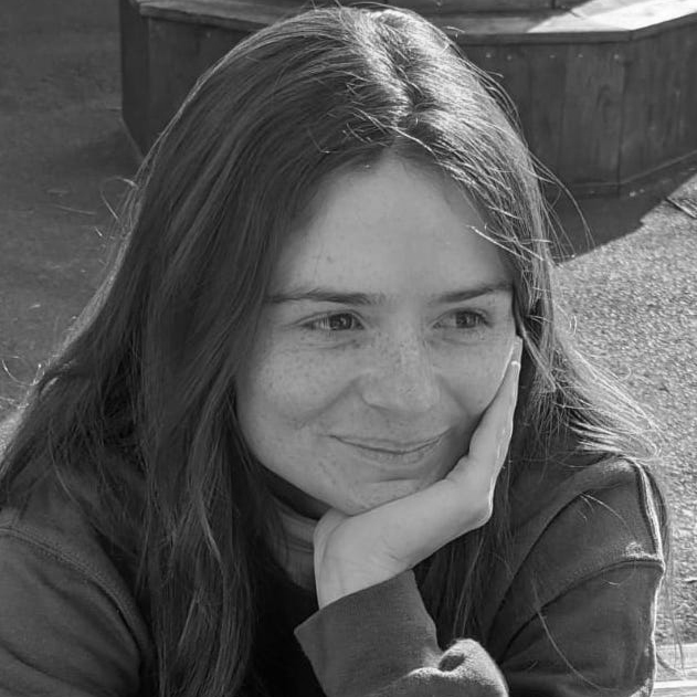 Black and white photograph of Lauren Collee