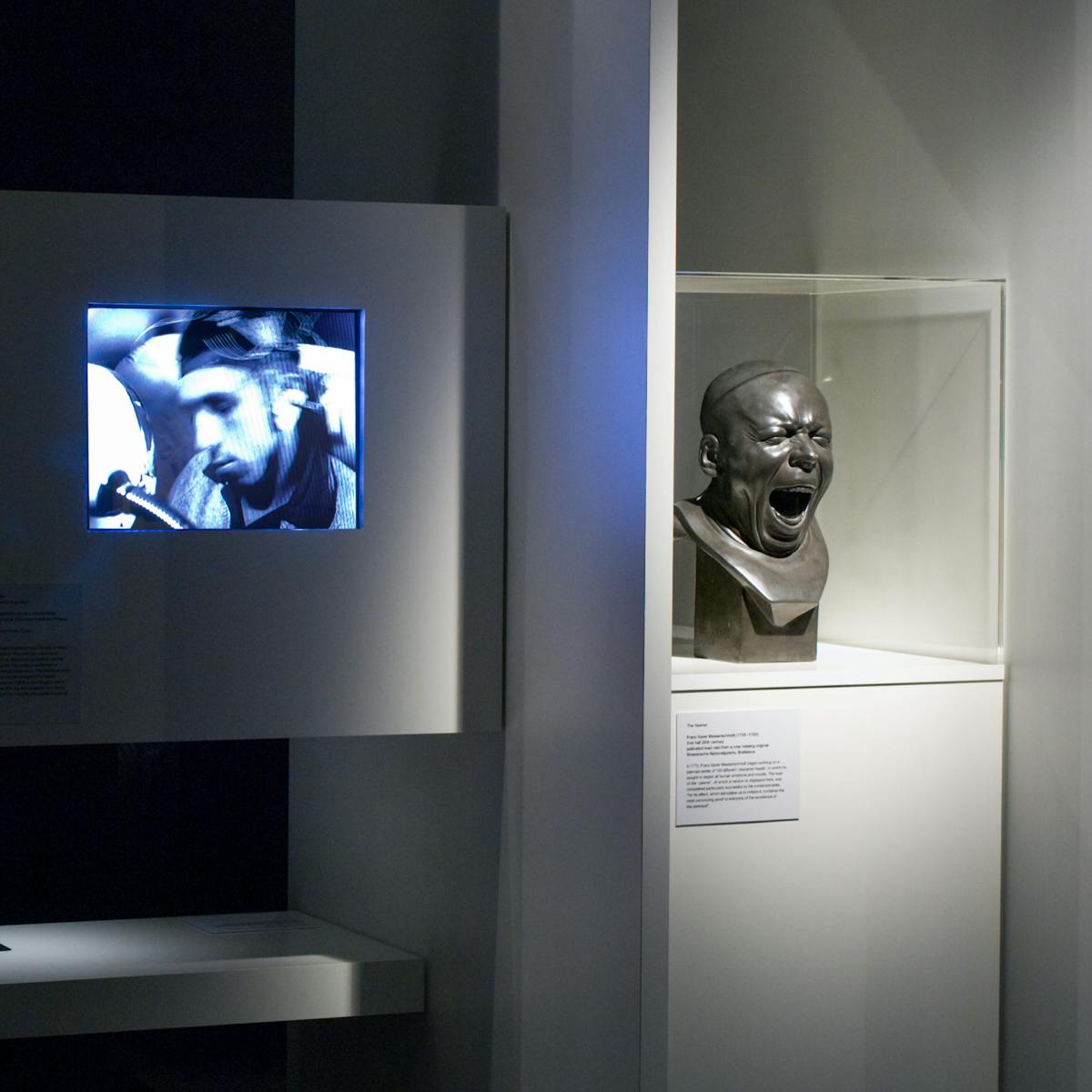 Photograph of some of the exhibits that formed part of the exhibition, Sleeping and Dreaming at Wellcome Collection.