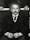 Black and white photograph of Albert Einstein.