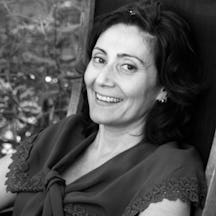 Black and white photograph of Stefania Signorello.