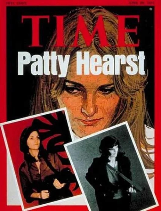 A magazine cover featuring three pictures of a young woman