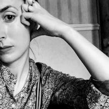 Black and white headshot of artist Sally Wickenden.