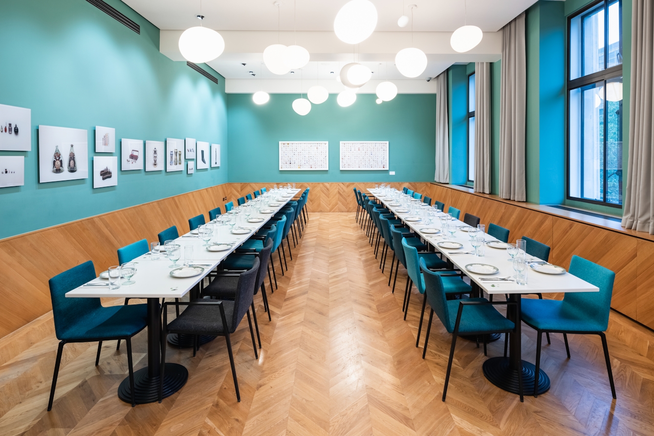 Photograph of the Private Dining Room at Wellcome Collection.