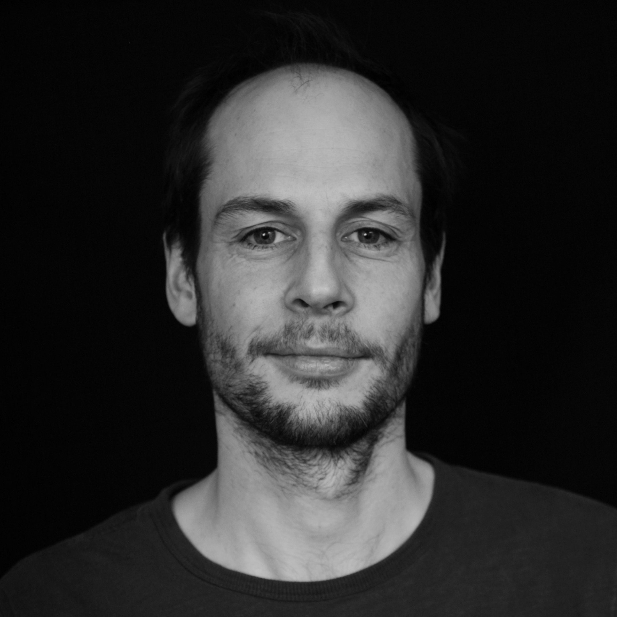 Black and white photograph of Harry Parker