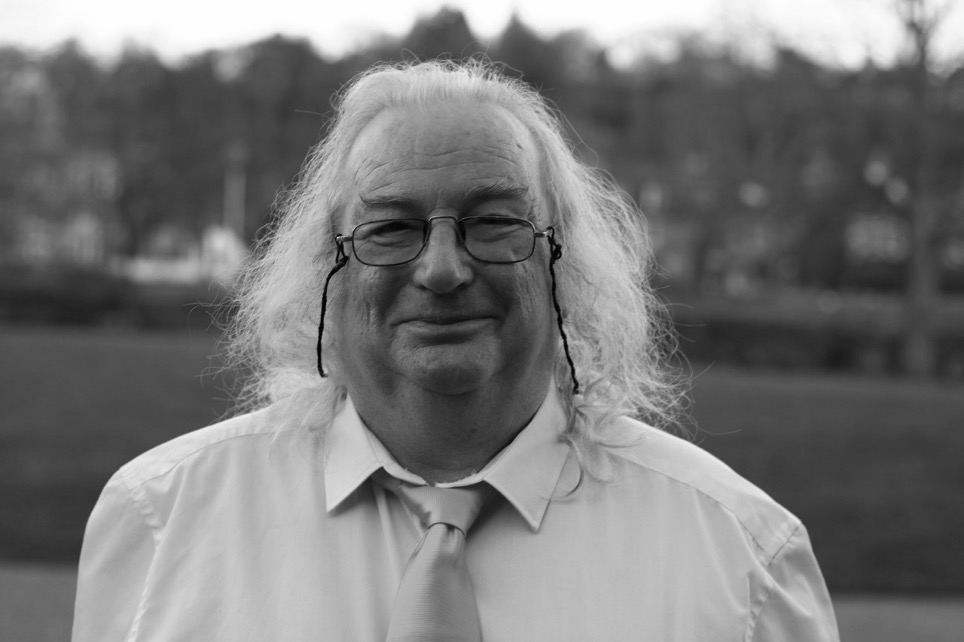 Black and white photo of Kevin Crowe