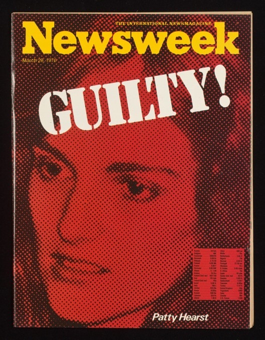 Cover of Newsweek magazine featuring Patty Hearst