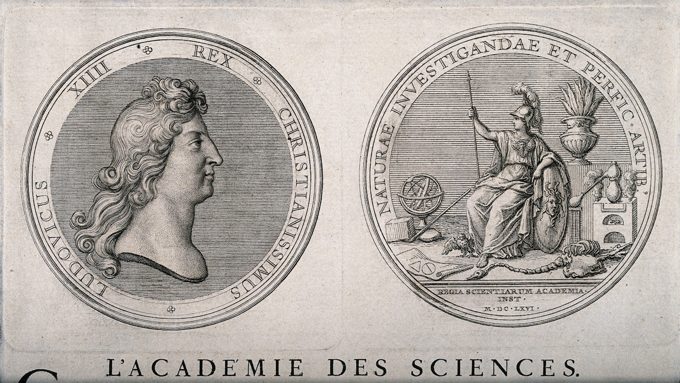 The Académie des Sciences, Paris: two medals
