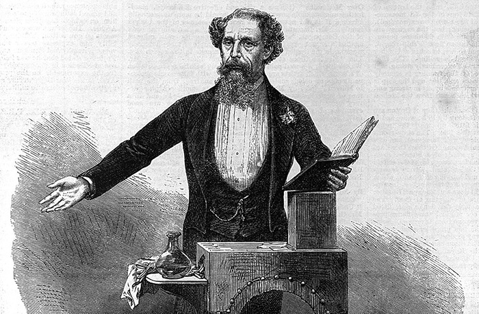 L0006638 Dickens giving the last reading of his Works.