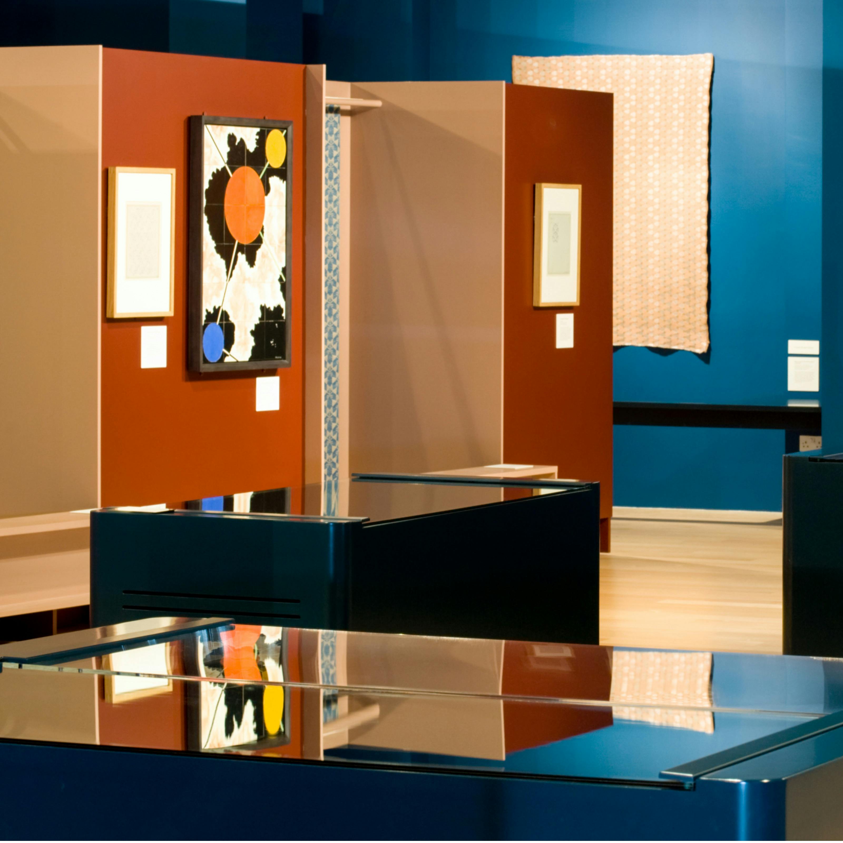 Photograph of the exhibition From Atoms to Patterns at Wellcome Collection.