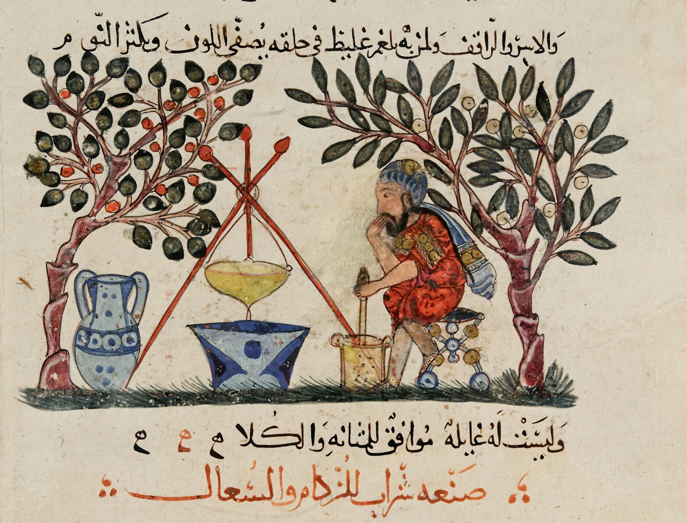 Physician preparing an elixir