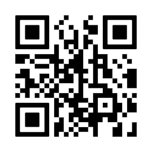 QR code linking to the digital guides webpage at Wellcome Collection: https://wellcomecollection.org/guides/exhibitions