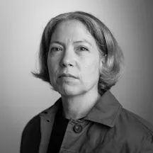 Black and white head and shoulders portrait of Anna Gordon.