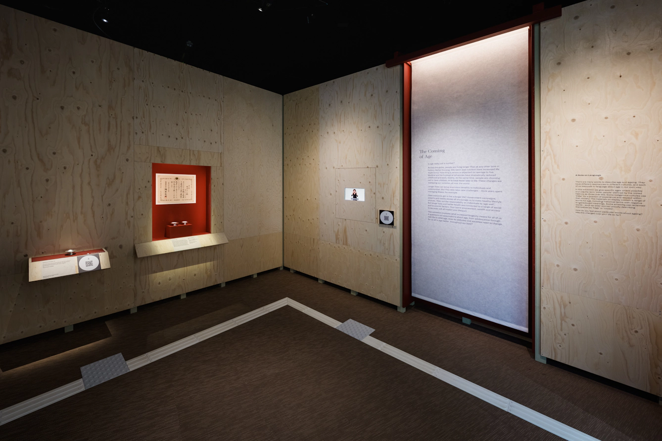 A view of the Introduction of The Coming of Age exhibition.