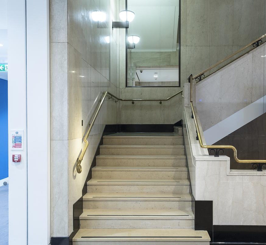 The staircase at Wellcome Collection.