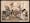 The image shows a procession of people protesting the introduction of vaccines in 19th century France. One man rides a horse and plays a trumpet. One woman rides a chariot. They carry banners and flags about the vaccines.