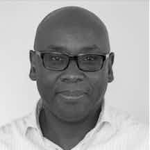 Black and white headshot of Dr Mirfin Mpundu