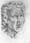 Black and white line engraving showing a screaming man’s face.