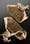Image of brown rectangular patches of cloth with spikes on. Cloth bands attach at either end.