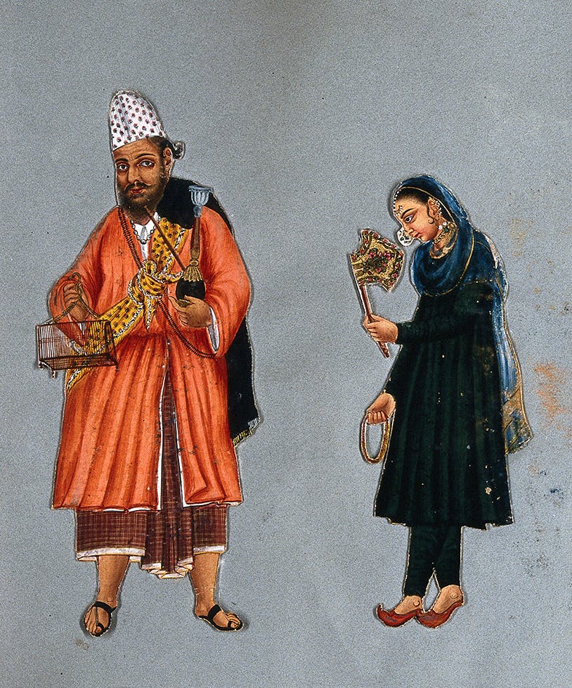 Fakir and his wife from South India, 1815?
