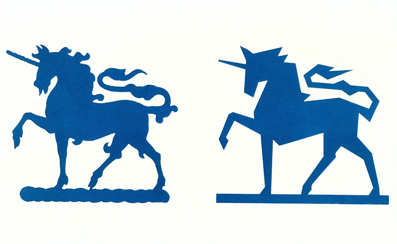 Wellcome Foundation unicorn logos