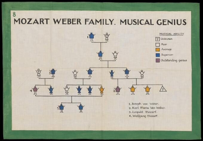 Colour image of a family tree.