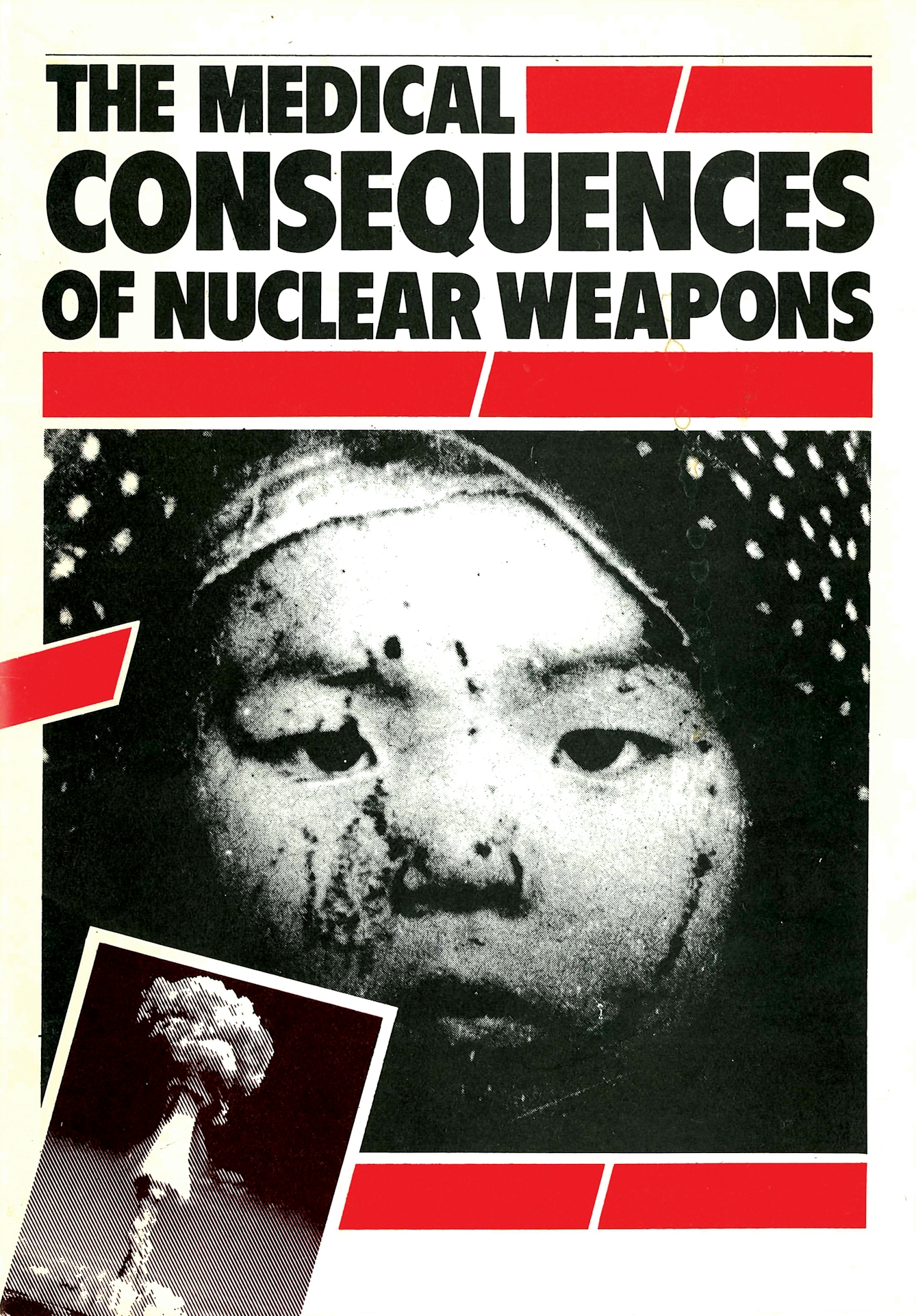 Cover of a pamphlet: ‘The Medical Consequences of Nuclear Weapons’