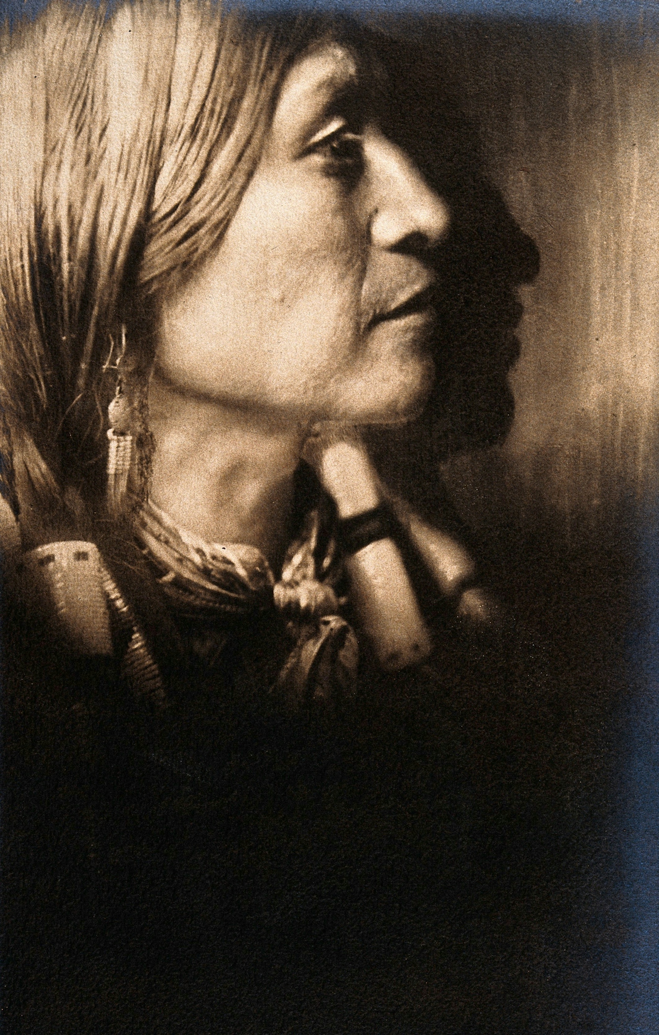  Jicarilla Indian Chief, in ceremonial dress