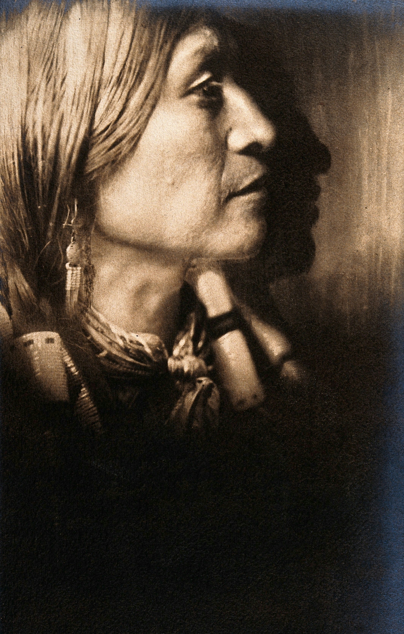 Jicarilla Indian Chief, in ceremonial dress