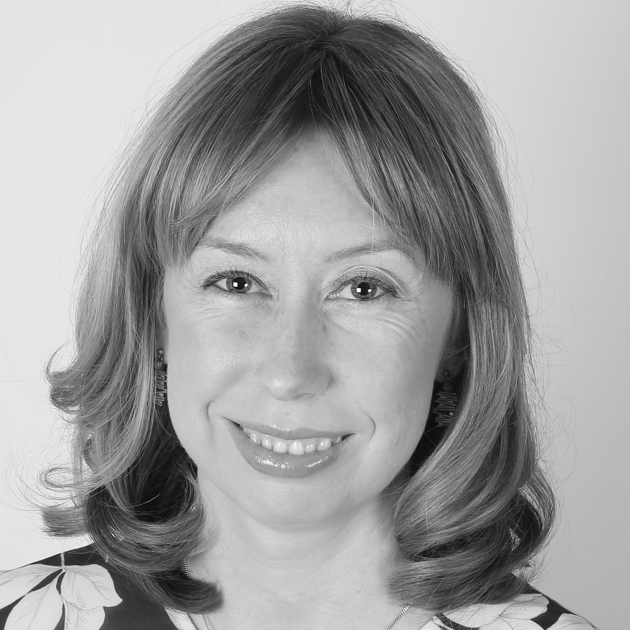 Black and white photograph of historian Suzanne Taylor